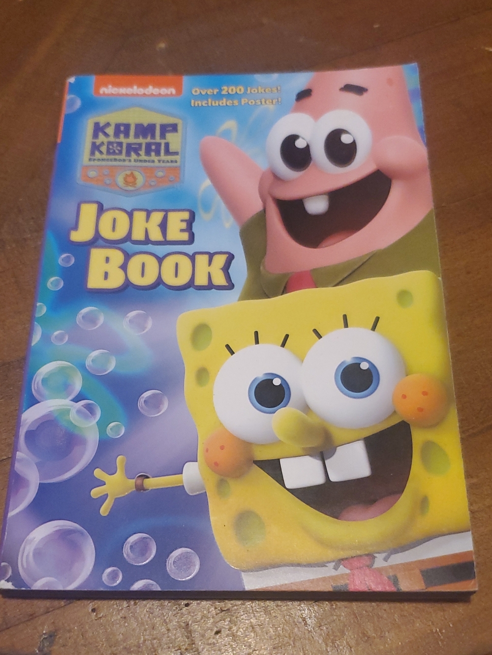 Nickelodeon SpongeBob Patrick Blue Purple Yellow Joke Book